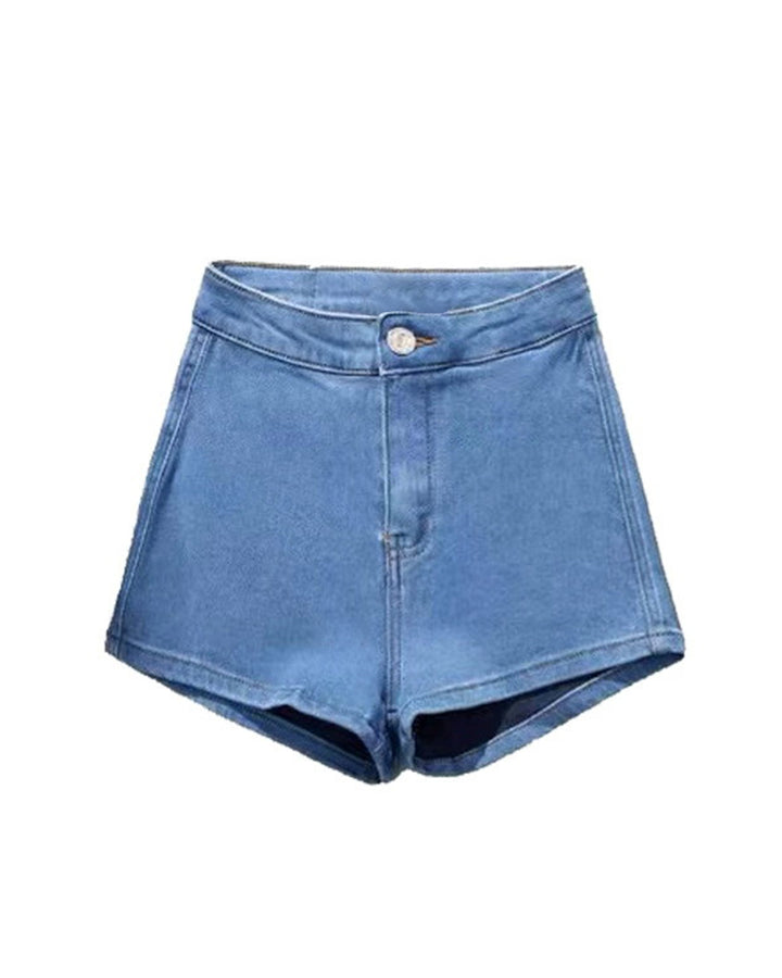 Women's High Waist High Elastic Denim Shorts Sexy Hip
