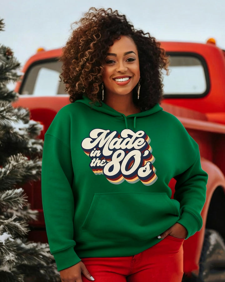 Made In The 80's Graphic Long-sleeved Hoodies