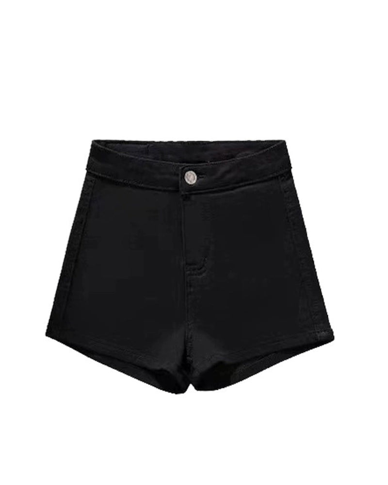 Women's High Waist High Elastic Denim Shorts Sexy Hip