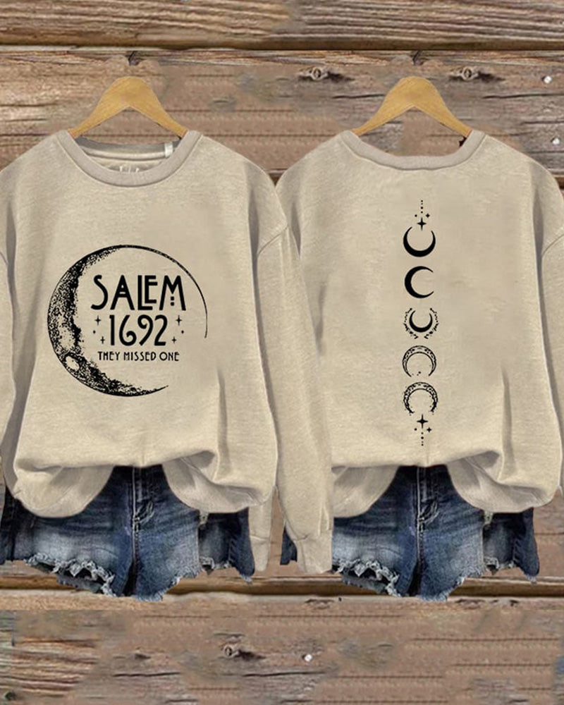 Salem 1692 They Missed One Halloween Long Sleeve Sweatshirt