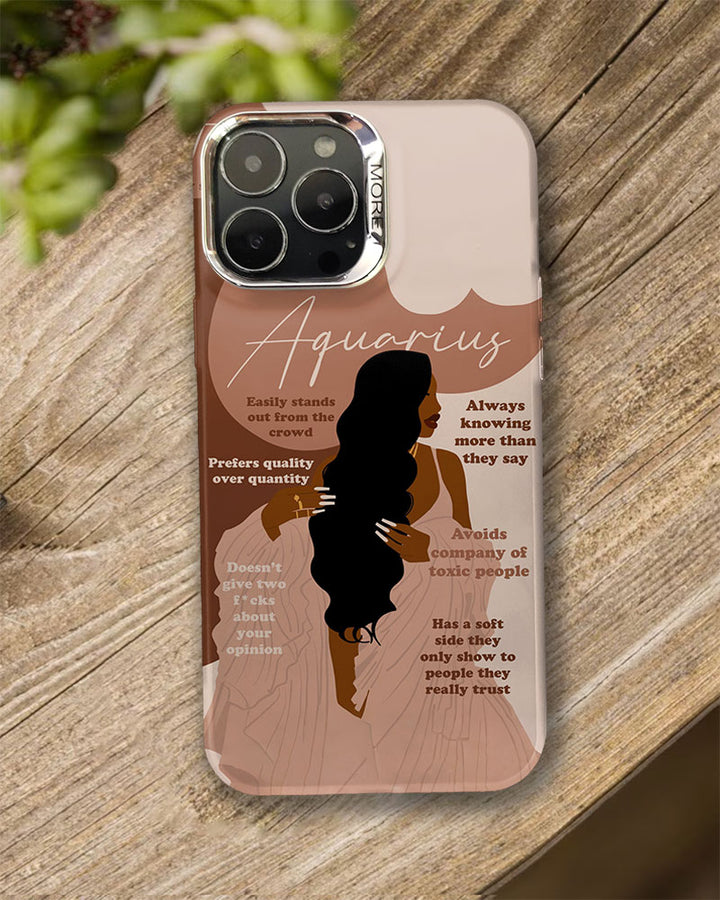 Aquarius Girly Season Print IPhone Case
