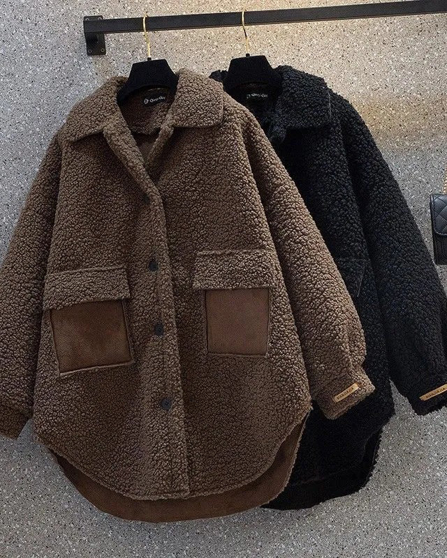 Thickened Lambswool Coat