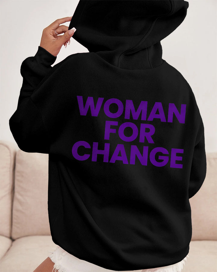 For Every Woman's Right To Safet Cotton Long Sleeve Hooded Sweat