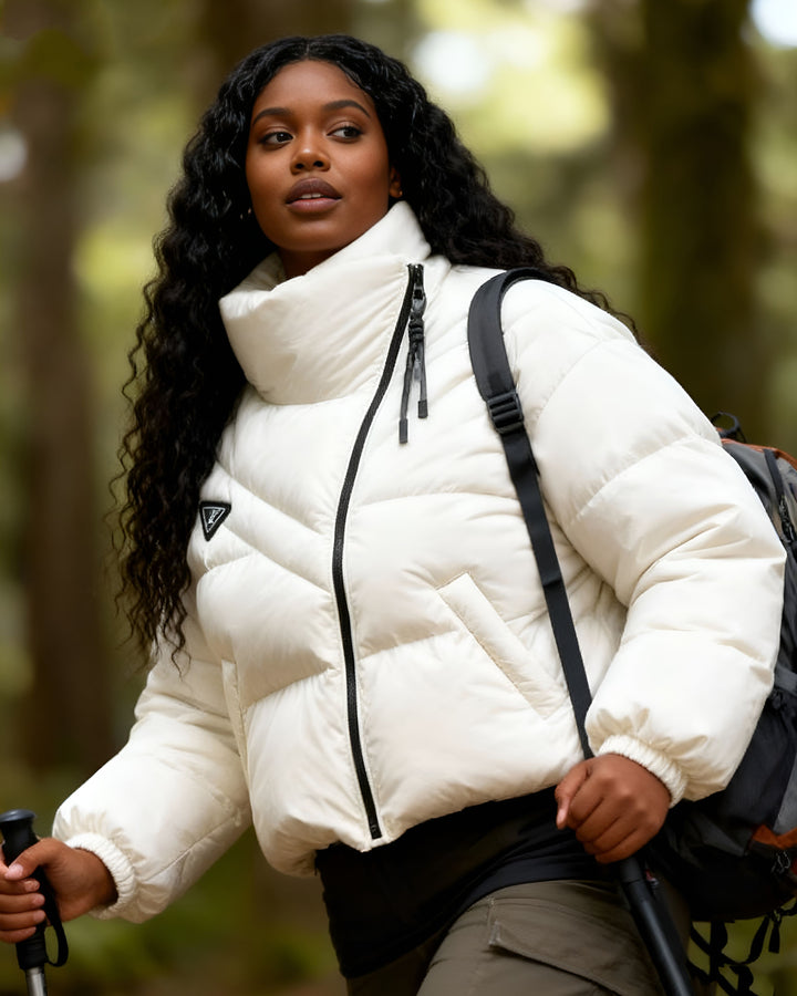 Short Personalized Irregular Cotton-padded Jacket Loose Thickened Cotton-padded Jacket