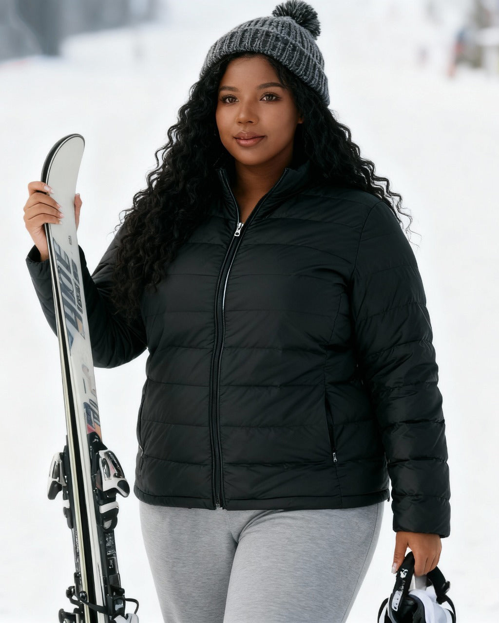 Thin Light Solid Color Simple White Duck Down Slim-fit Warm New Lightweight Down Jacket Women's Coat