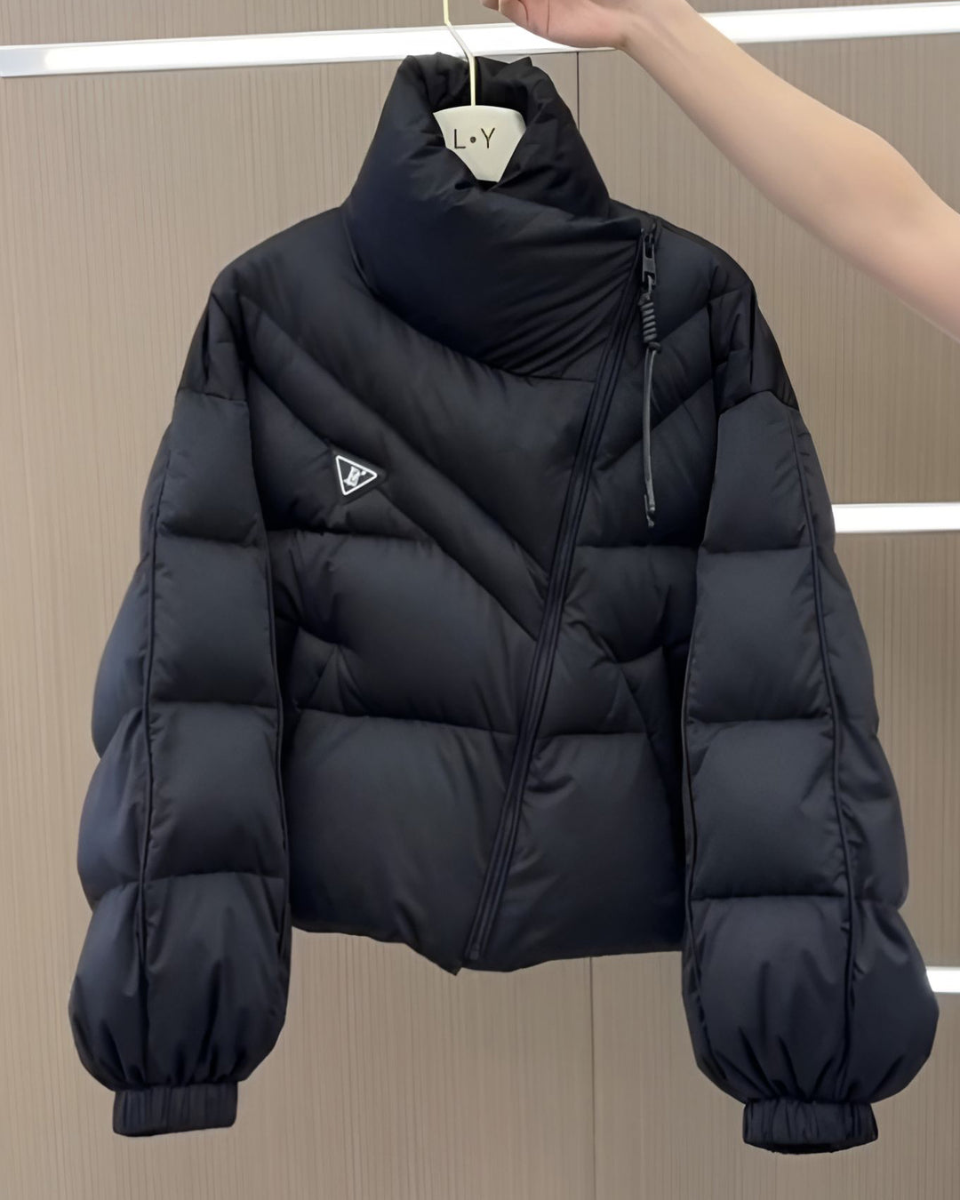 Short Personalized Irregular Cotton-padded Jacket Loose Thickened Cotton-padded Jacket