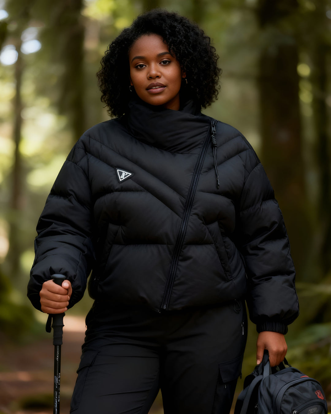 Short Personalized Irregular Cotton-padded Jacket Loose Thickened Cotton-padded Jacket