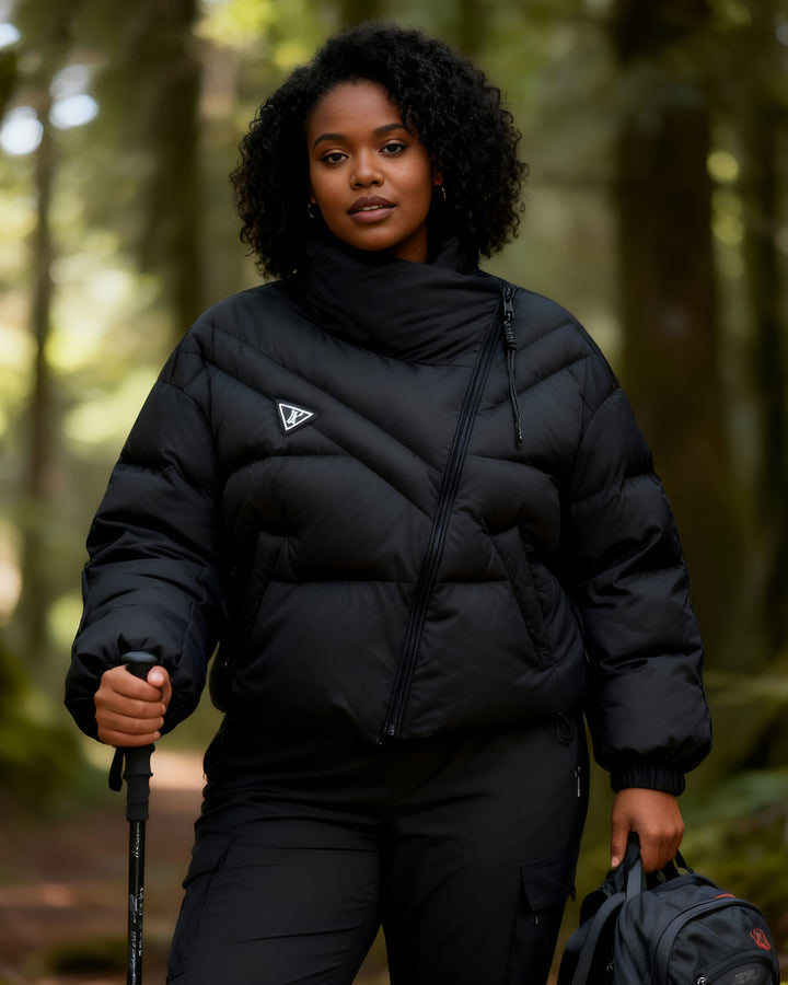 Short Personalized Irregular Cotton-padded Jacket Loose Thickened Cotton-padded Jacket