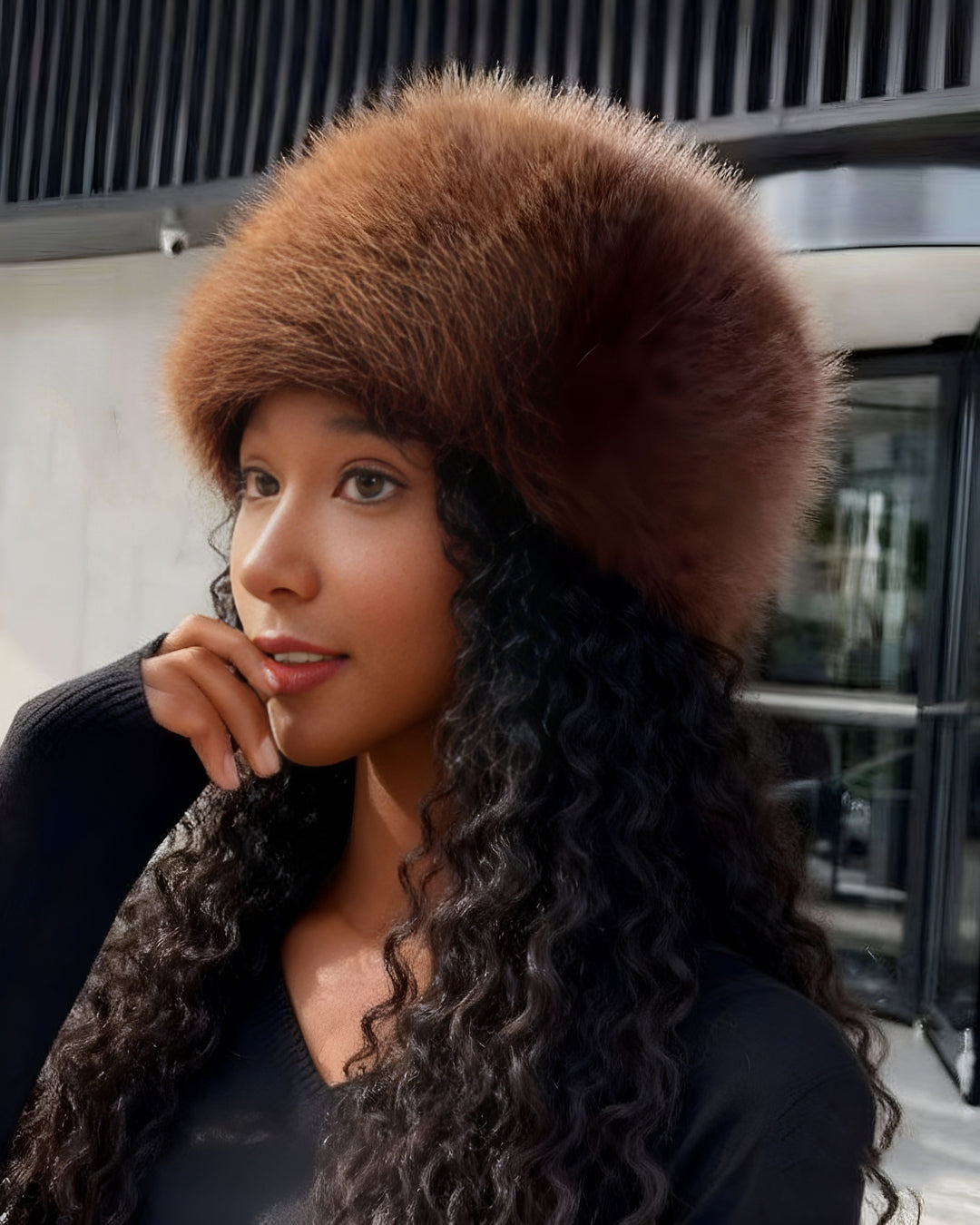 Imitation Fox Fur Winter Thick Warm Hat