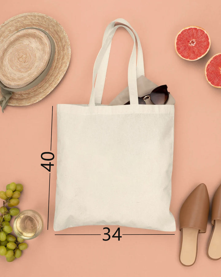 Afro Messy Bun Juneteenth Print Zipper Canvas Tote Bag