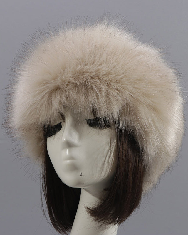 Imitation Fur Thickened Hat Without Cap Warm Hat