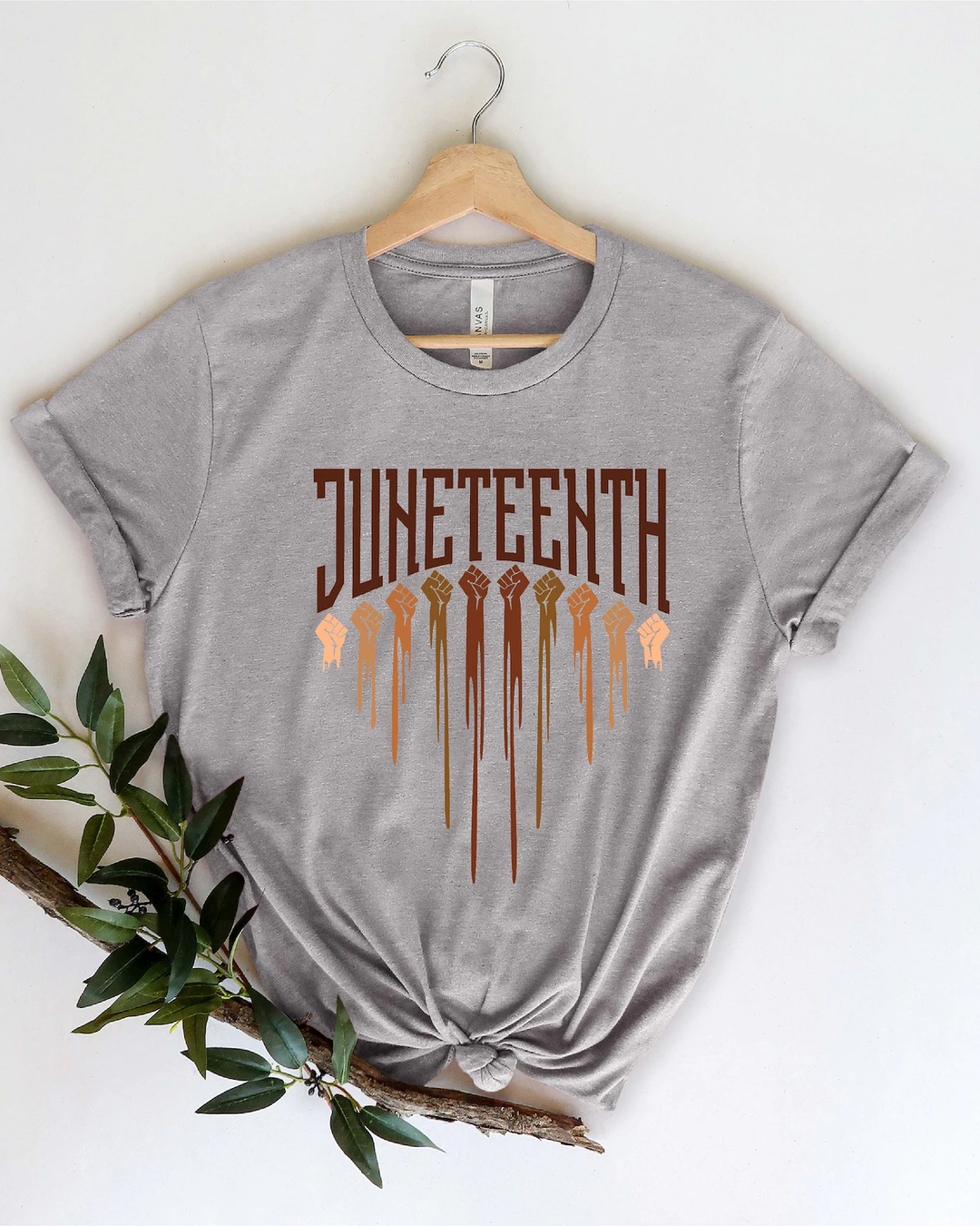 Juneteenth Different Races Skin Crew Neck Short Sleeve Tshirt