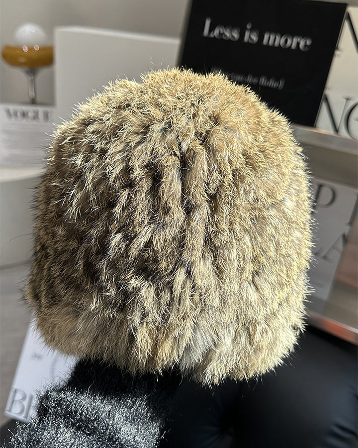 Autumn/Winter Thickened Rabbit Fur Bucket Hat