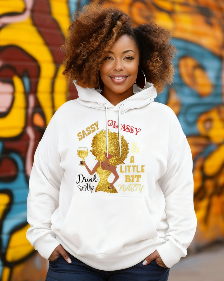 Black Boss Women Long Sleeve Hoodies