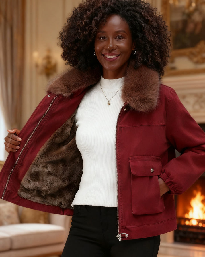 Short Pike Coat Cotton-padded Coat Cotton-padded Coat Fleece-lined Thickened Winter Clothes