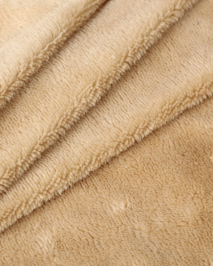 Color-blocked Wavy Stripes Long Sleeve Zip-Up Fleece Long Coat