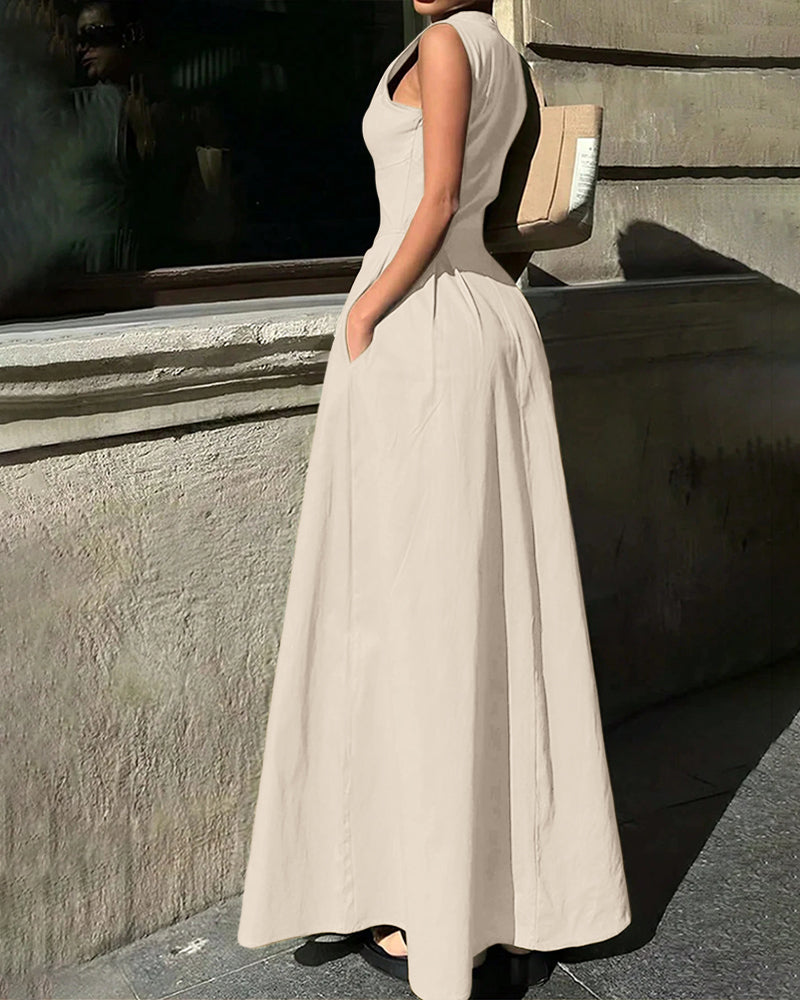 Fashionable Casual Elegant Sleeveless Women Dress