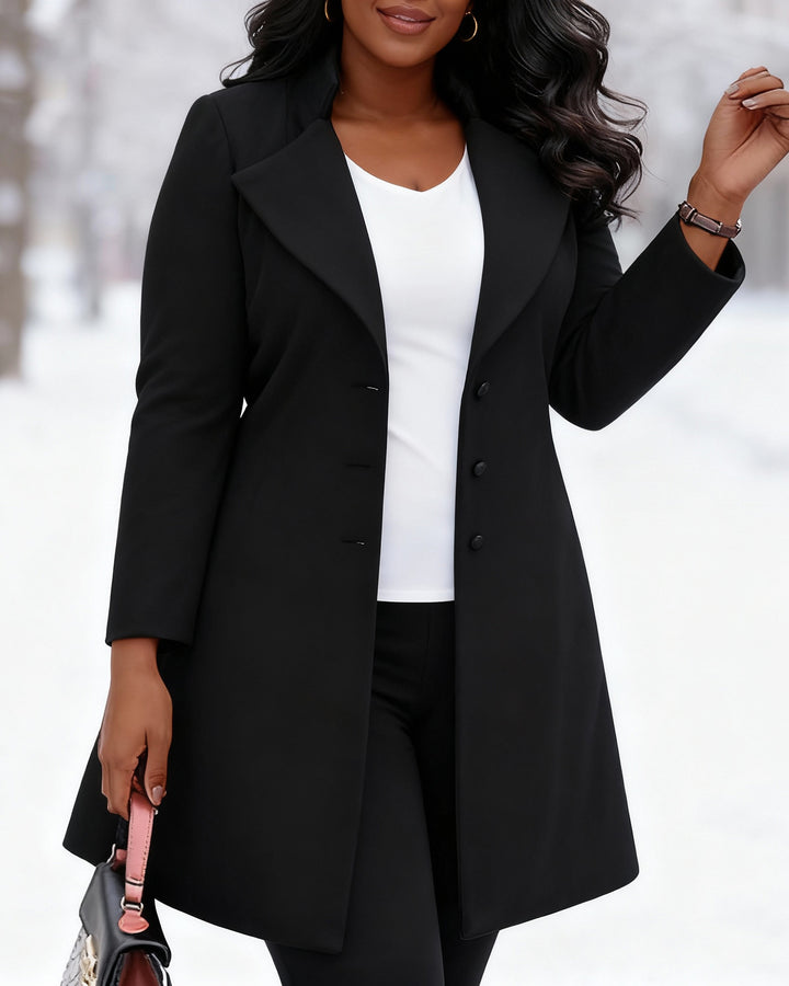 Slim Fit Mid-length Woolen Coat