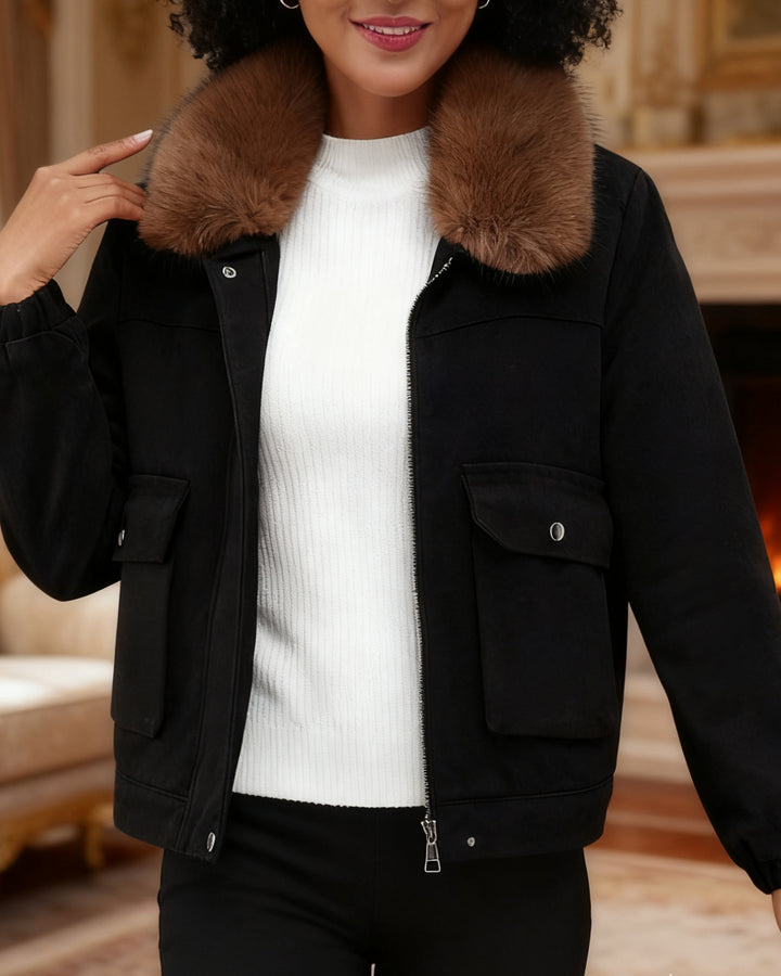 Short Pike Coat Cotton-padded Coat Cotton-padded Coat Fleece-lined Thickened Winter Clothes