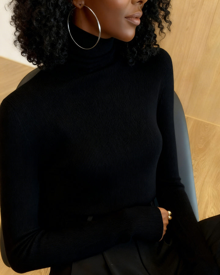 Turtleneck Thickened Inner Base Sweater Slim-Fit Sweater Top