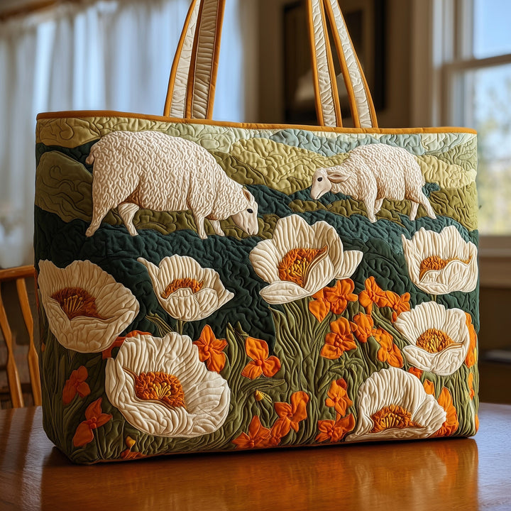 Sheep Heaven Quilted Tote Bag GFTOHD8294