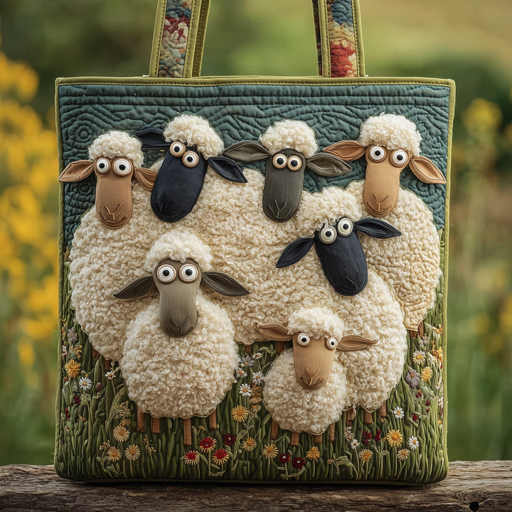 Sheep Heaven Quilted Tote Bag GFTOHD8294