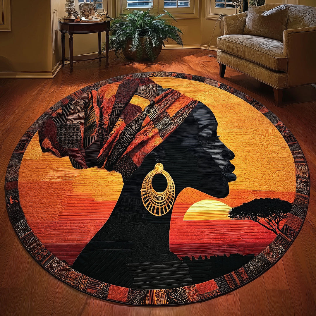 Soulbound Roots Quilted Round Mat