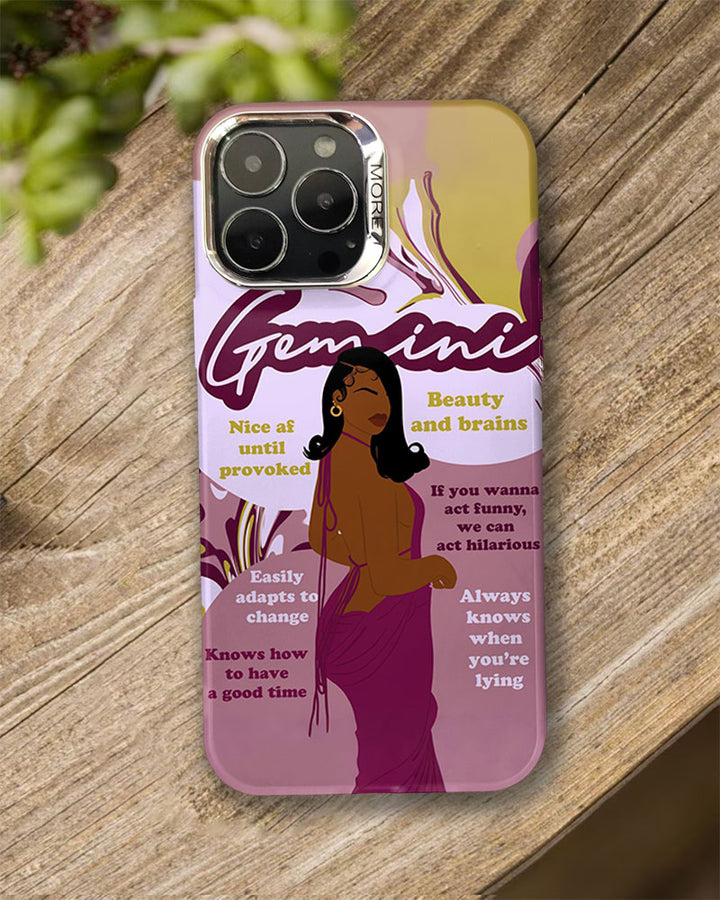 Gemini Girly Season Print IPhone Case