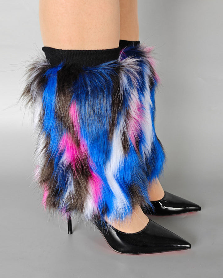 Stylish Rabbit Fleece Pull-On Boot Warmers