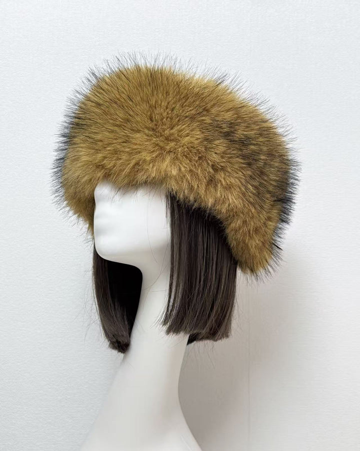 Faux Fox Fur Thickened Fur Without Top Hat Hair Band