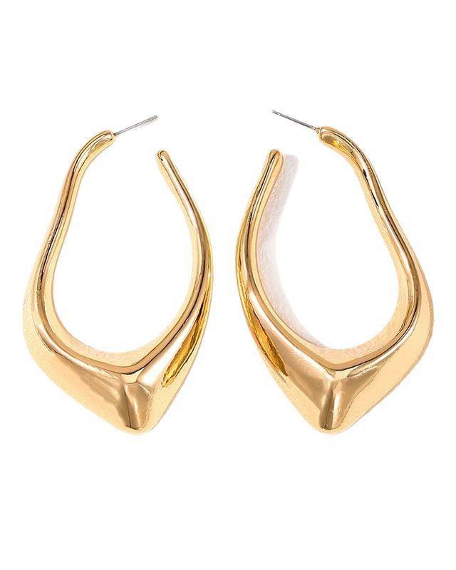 Minimalist Teardrop Geometric Irregular Earrings
