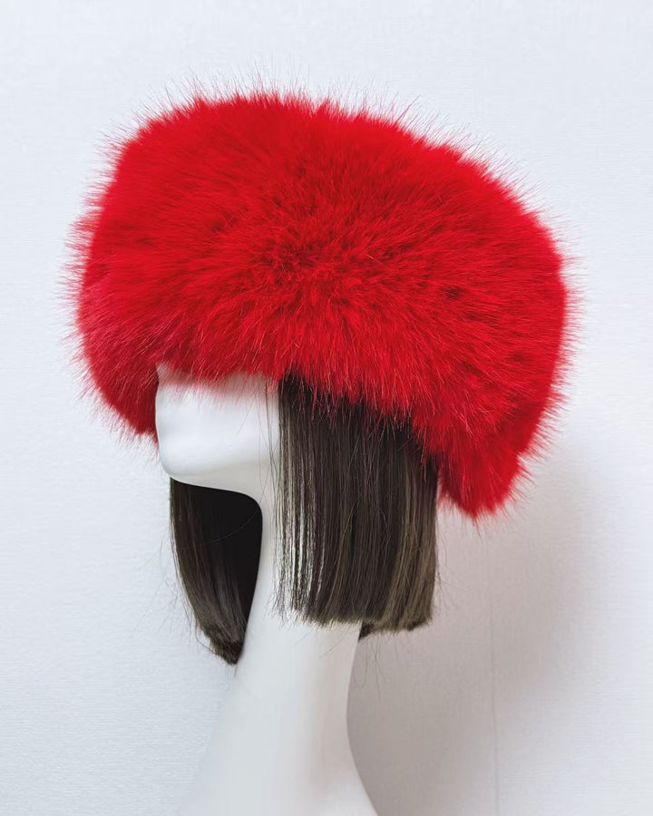 Faux Fox Fur Thickened Fur Without Top Hat Hair Band