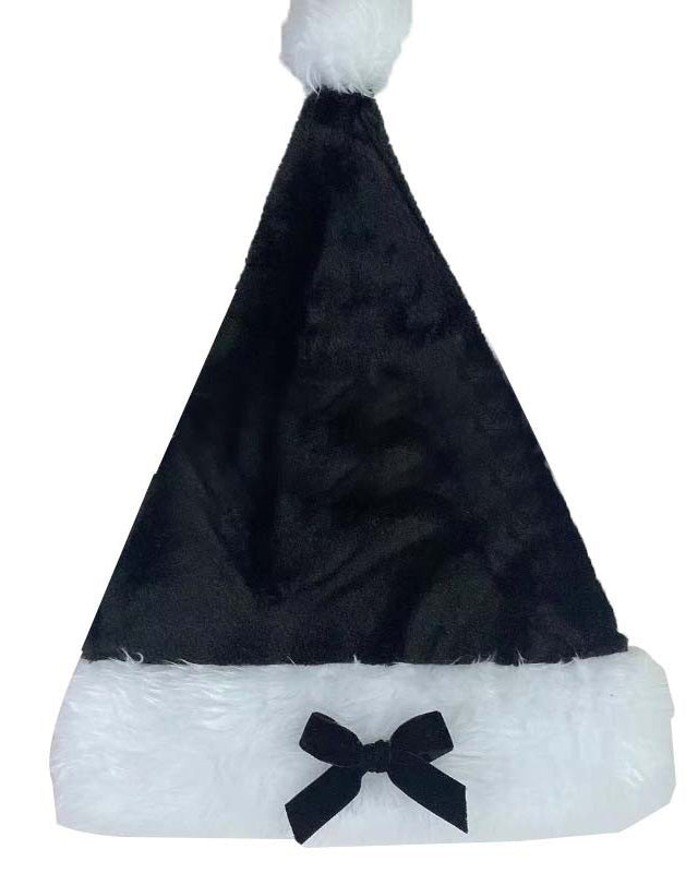 Plush Christmas Hat With Christmas Bow