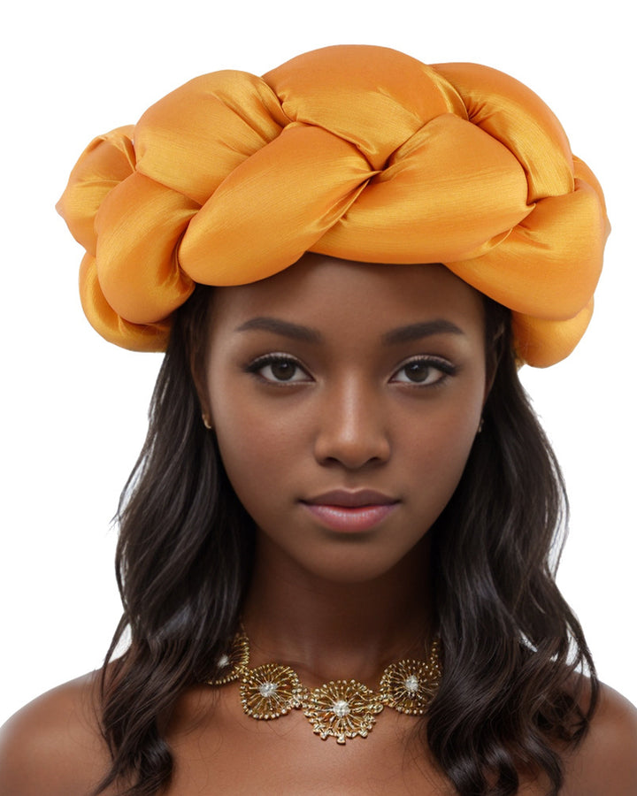 Solid Color Sponge Braided Headband