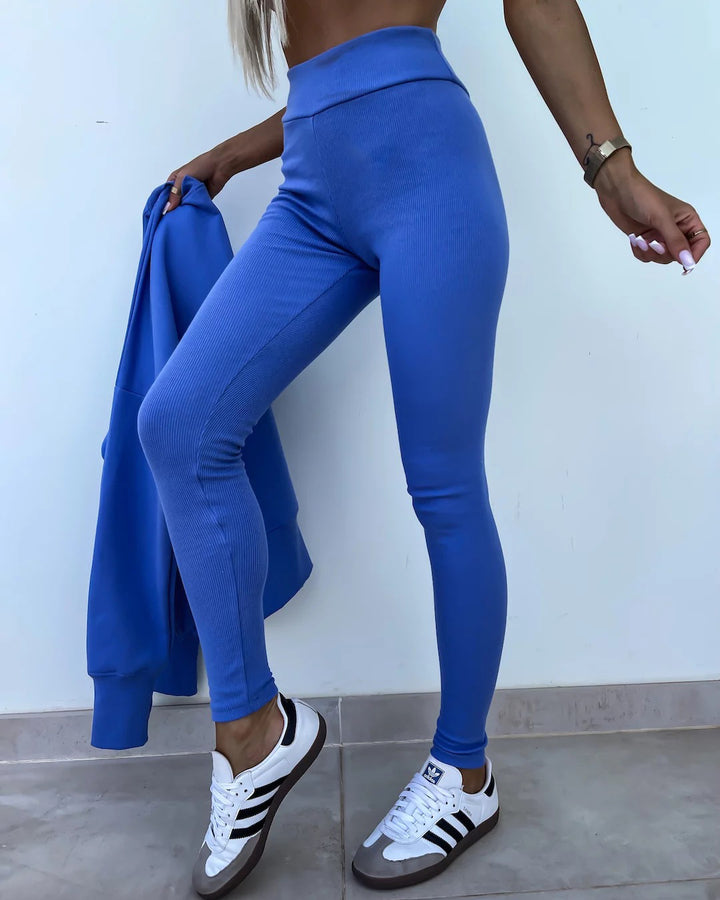 Casual Tight Pants Loose Sweat Set