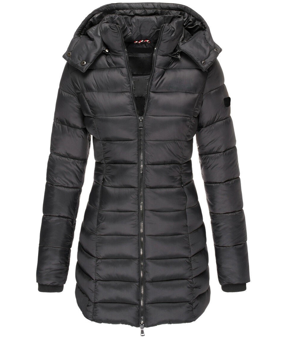 Women's Women's Mid-length Slim-fit Warm Down Cotton-padded Coat