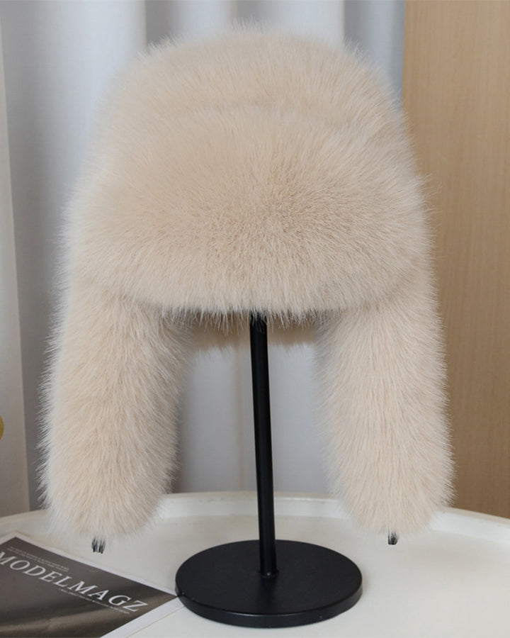 High-Quality Mink Cashmere Cold-Proof Earflap Thickened Hat