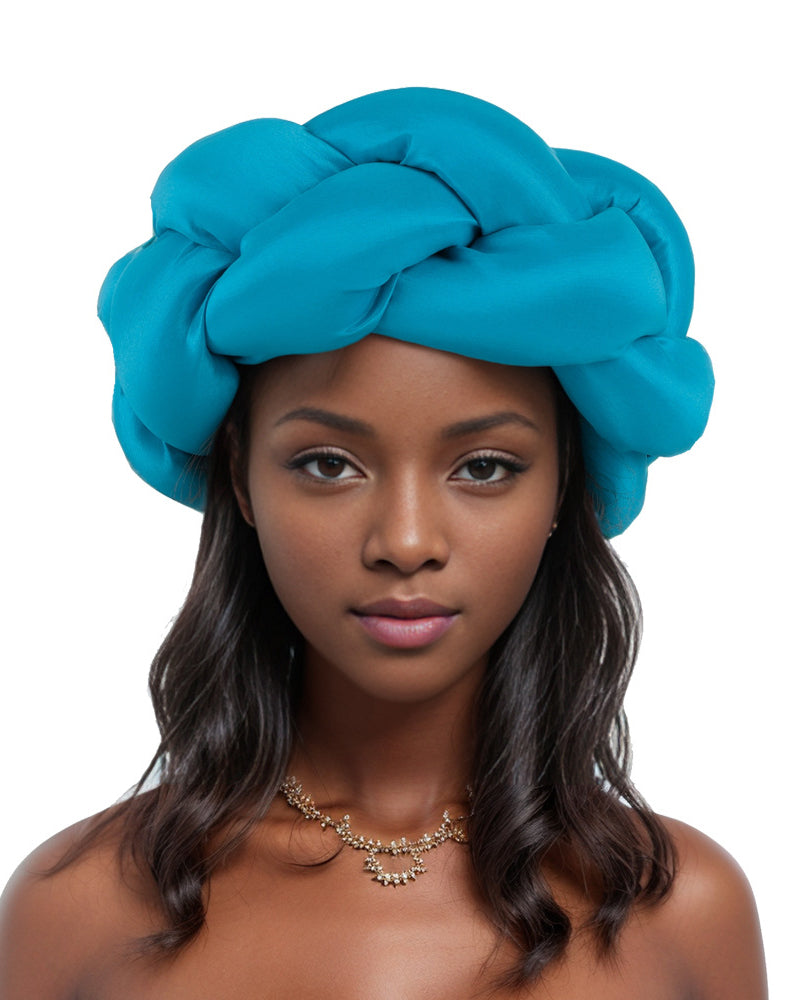 Solid Color Sponge Braided Headband