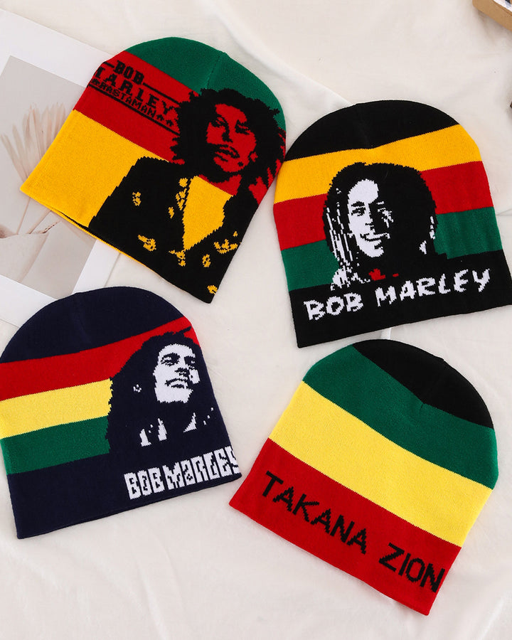 Reggae Color Knitted Beanie