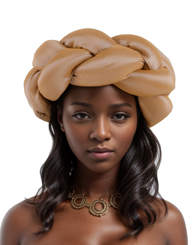 Solid Color Sponge Braided Headband