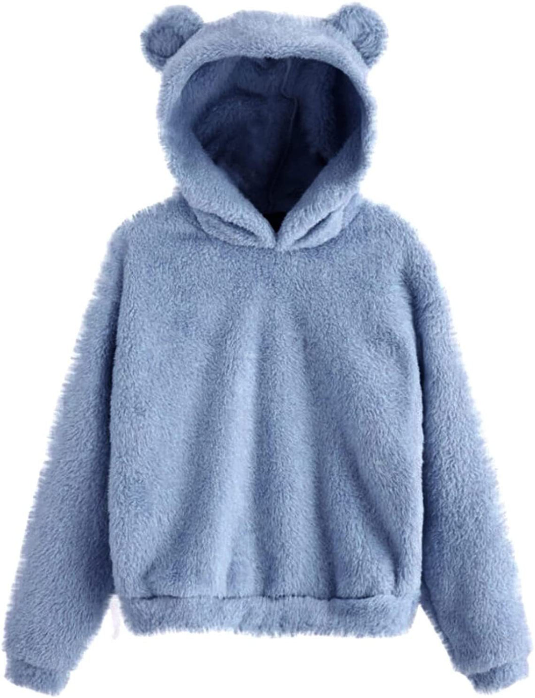 New Fluffy Rabbit Ears Hooded Warm Sweater Sweater
