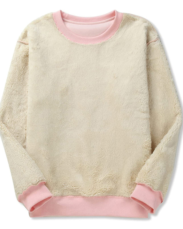 Round Neck Pullover Sweatshirt Thickened Base Sweatshirt