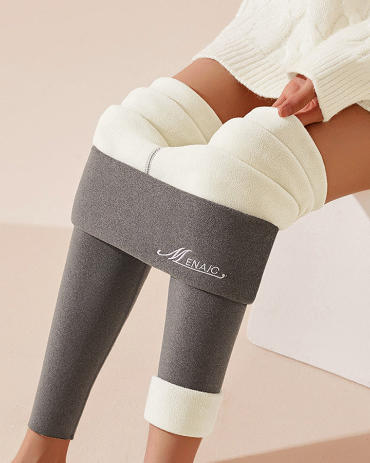 High-waisted Lamb Velvet Plus-size Thermal Pants