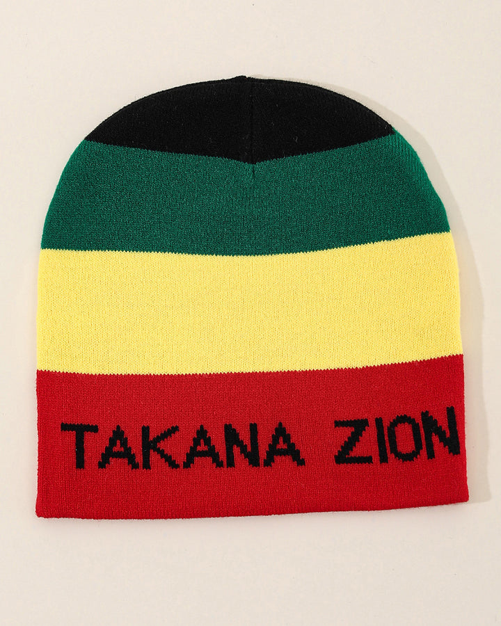 Reggae Color Knitted Beanie