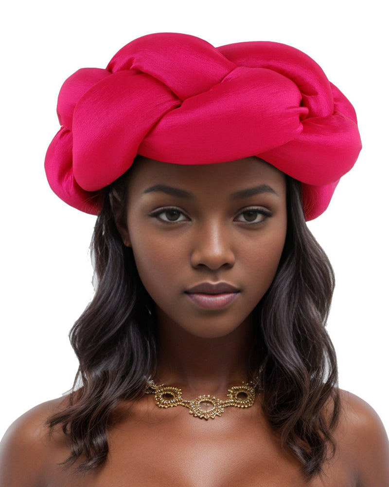 Solid Color Sponge Braided Headband