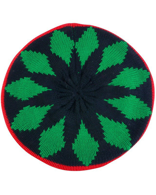 Women's Rasta Reggae Berets, Knitted Halloween Caps, Casual Outdoor Beanie Hats