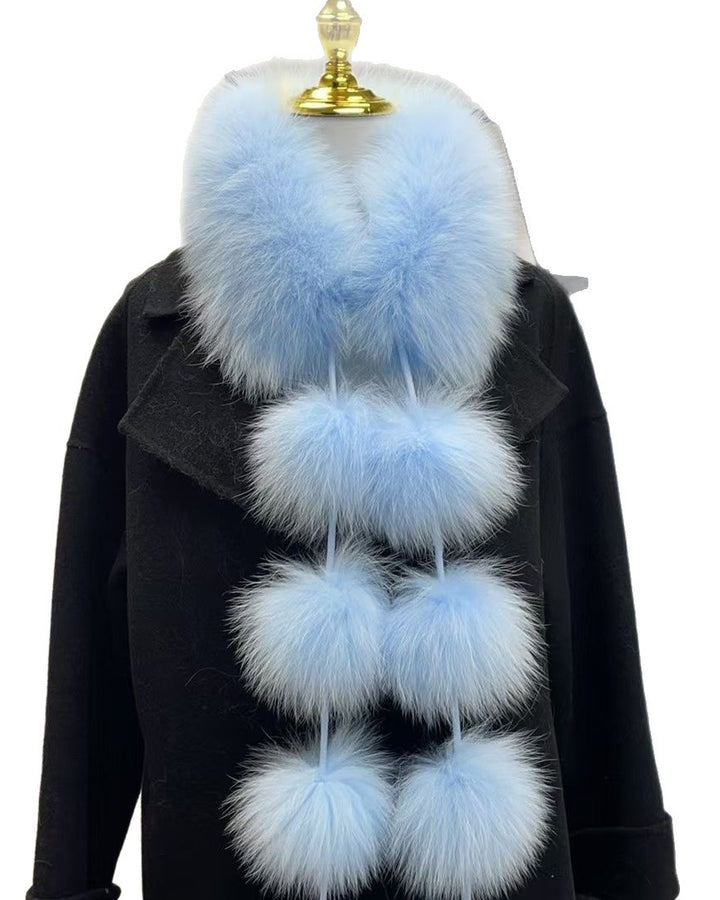 Magnetic Suction Imitation Fox All-match Scarf Light Luxury Shawl Plush Scarf