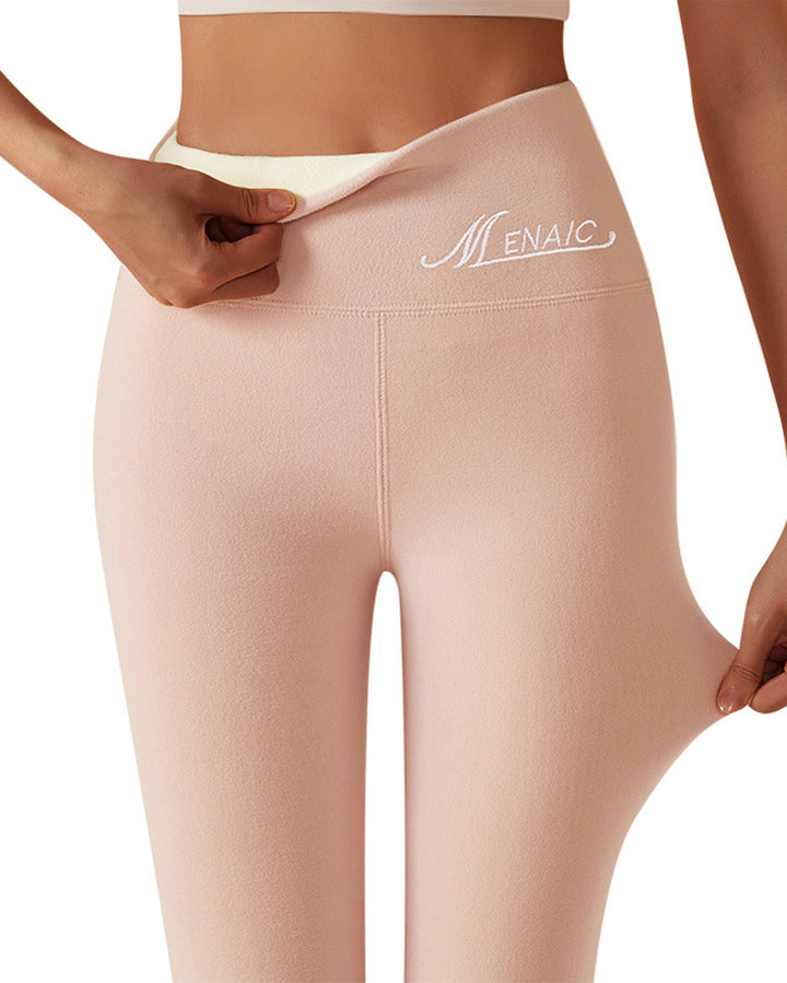 High-waisted Lamb Velvet Plus-size Thermal Pants