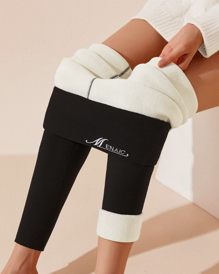 High-waisted Lamb Velvet Plus-size Thermal Pants