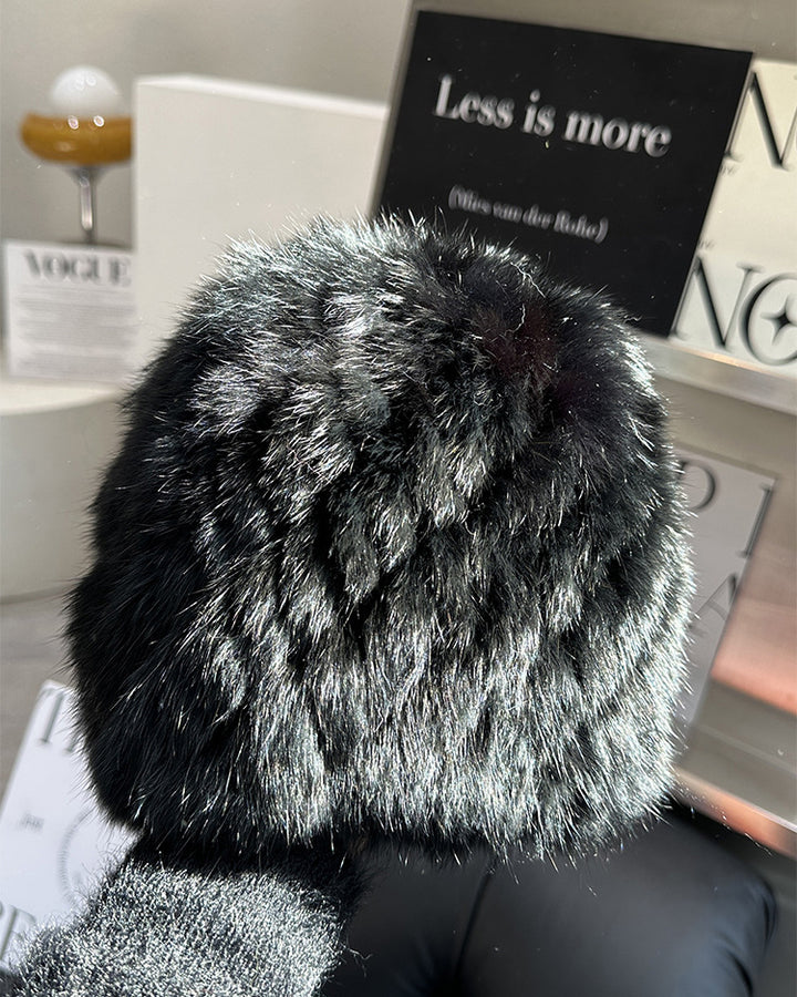 Autumn/Winter Thickened Rabbit Fur Bucket Hat
